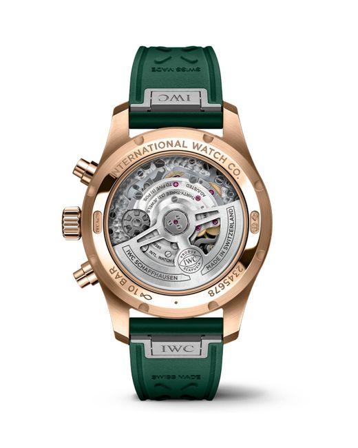 Iwc Green Rose Pilot'S Chronograph Watch for men