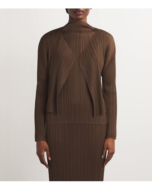 Pleats Please Issey Miyake Brown New Colorful Basics Tank Top