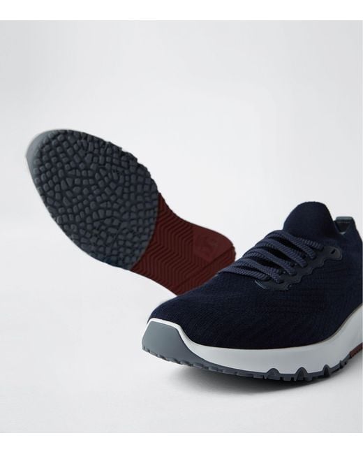 Brunello Cucinelli Blue Sneakers for men