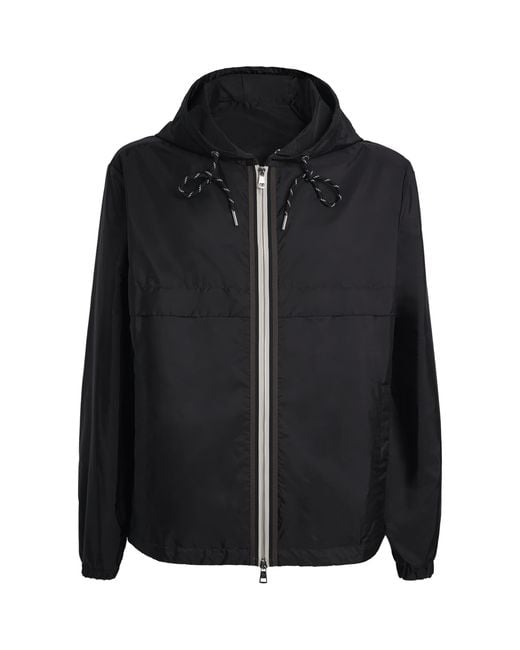 Moncler Black Water-Repellent Hooded Nidge Jacket for men