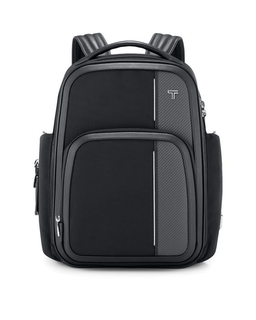 Tumi Black Leather Arrivé Barker Backpack