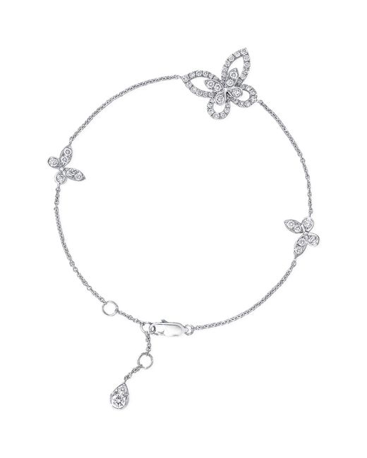 Graff Metallic And Diamond Butterfly Bracelet
