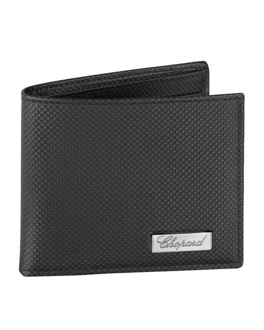 Chopard Black Classic Racing Bifold Wallet for men