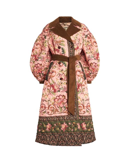 Barbour Multicolor X Farm Rio Quilted Cami Coat