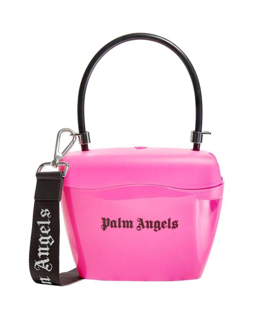 Palm Angels Strap Padlock Bag Pink/black