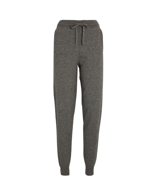 Max Mara Wool-cashmere Cuffed Sweatpants in Grey (Gray) | Lyst