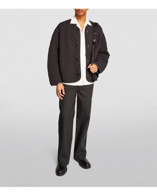 OAMC Black Quilted Liner Jacket for men