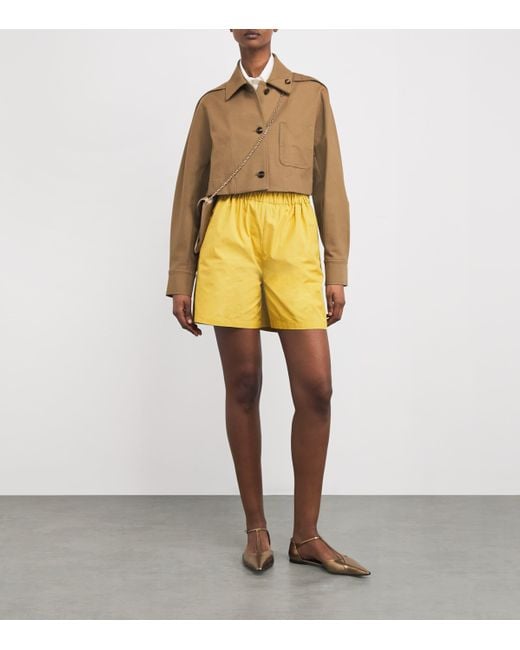 Max Mara Natural Cotton Cropped Jacket