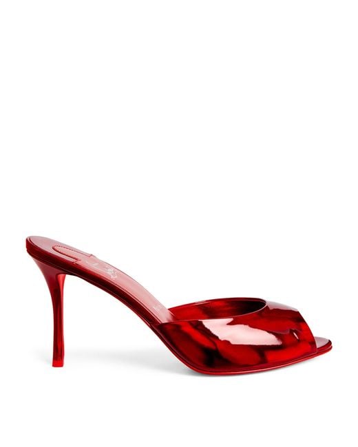 Christian Louboutin Red Me Dolly Patent Leather Mules 85