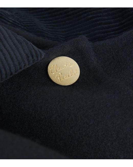 Claudie Pierlot Blue Wool Tailored Coat