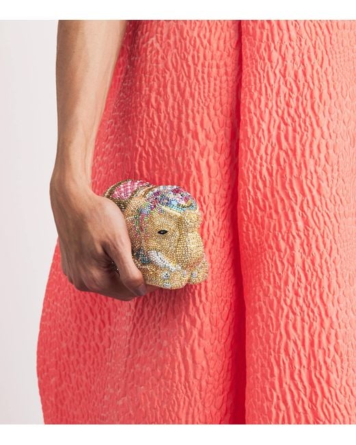 Judith Leiber Multicolor Embellished Elephant Clutch Bag