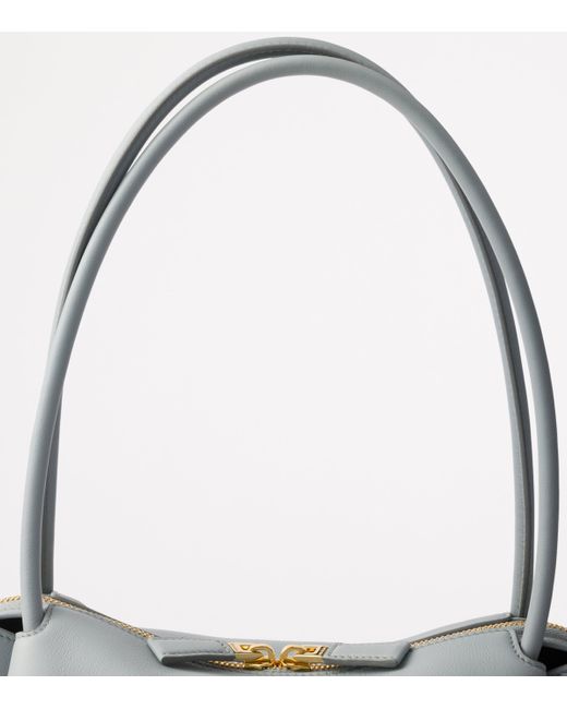 Prada Gray Medium Leather Darling Shoulder Bag
