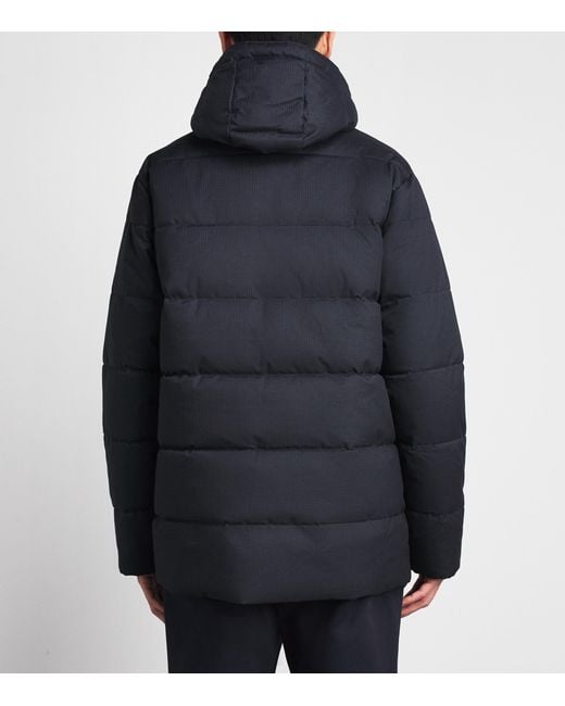 Barbour Blue Emble Puffer Jacket for men