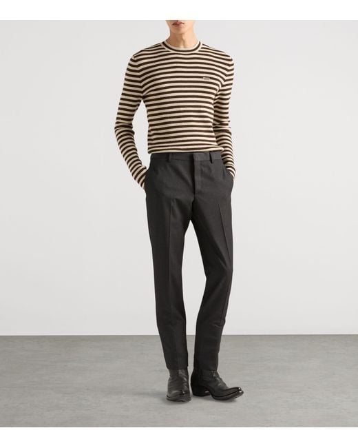 Prada Black Wool Trousers for men