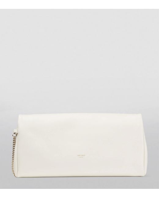 Jimmy Choo Natural Leather Xandra Clutch