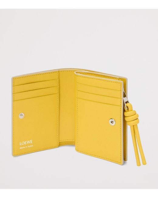 Loewe Gray Leather Knot Wallet