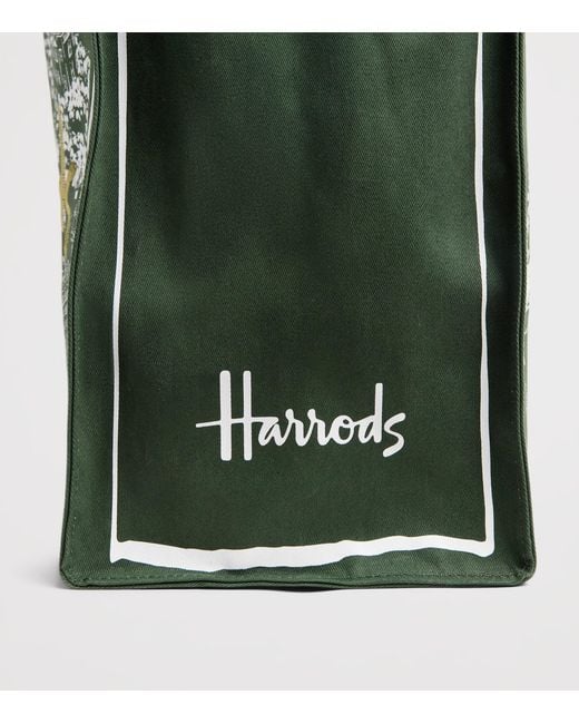 Harrods Green City Stories Shoulder Tote Bag