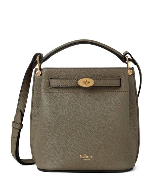 Mulberry Black Mini Leather Islington Bucket Bag