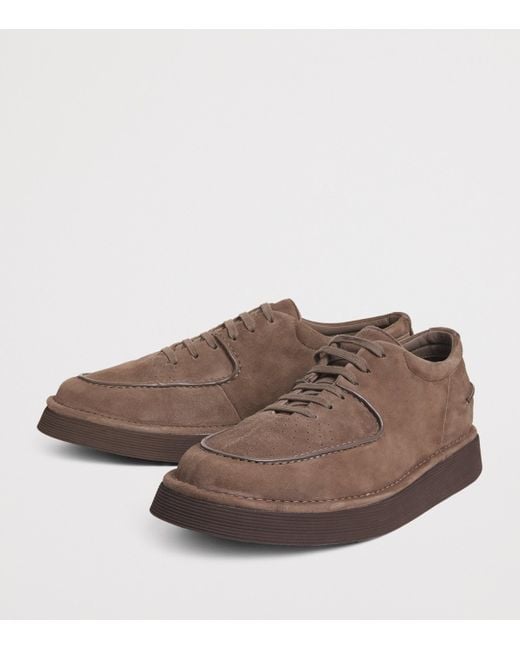 Giorgio Armani Suede Oxford Shoes in Brown for Men | Lyst Giorgio Armani Suede Oxford Shoes in Brown for Men | Lyst