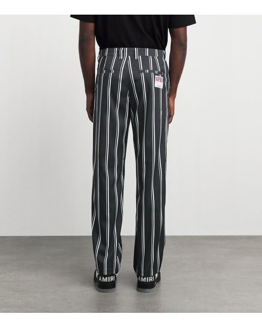 J.Lindeberg Gray 30Y Devyn Stripe Golf Trousers for men
