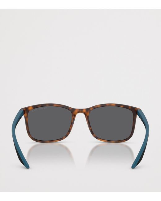 Prada Linea Rossa Gray Pra08S Rectangular Sunglasses for men