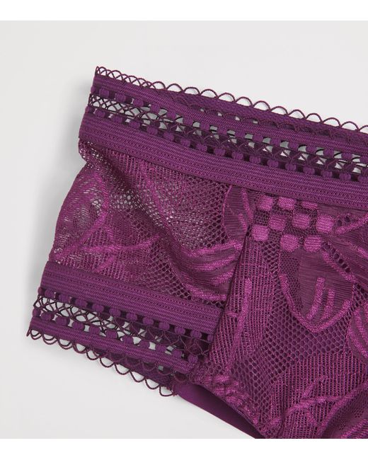 Maison Lejaby Purple Lace Songe Briefs
