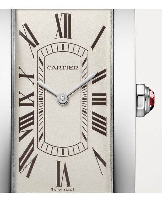 Cartier Red Platinum Tank Américaine Watch for men