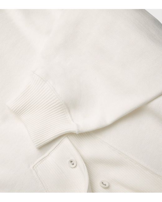Polo Ralph Lauren White Collared Sweatshirt