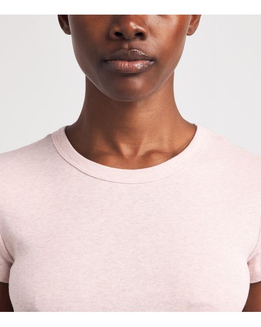 Leset Pink Cotton Slim Nando T-Shirt