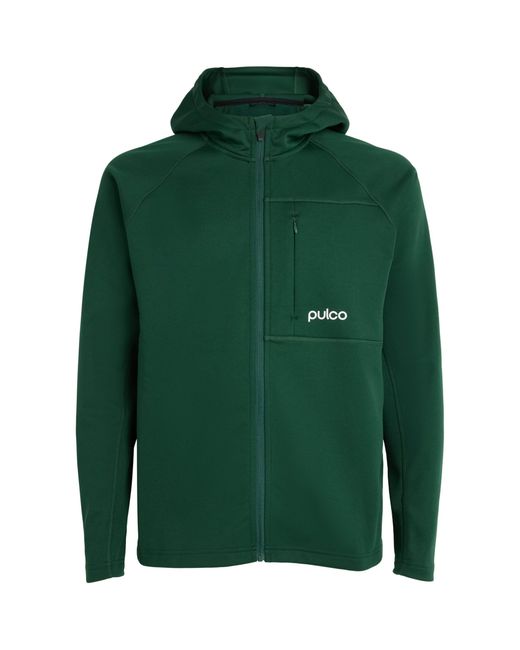 Pulco Studios Green Full Zip Training Hoodie for men