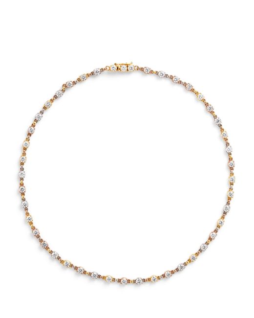 Spinelli Kilcollin Metallic Mixed And Diamond Aysa Necklace