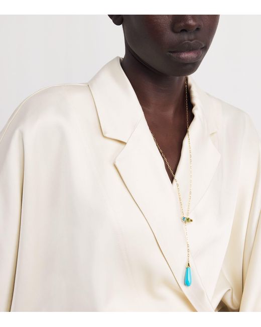 Emily P. Wheeler Metallic Topaz, Peridot, Tourmaline And Helix Lariat Necklace