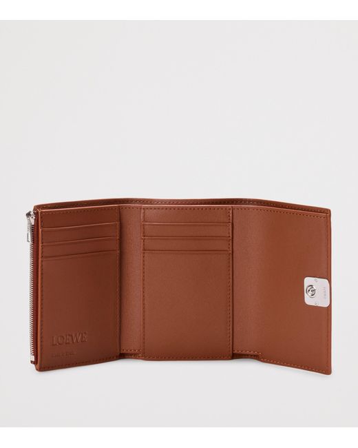 Loewe Orange Small Leather Anagram Wallet