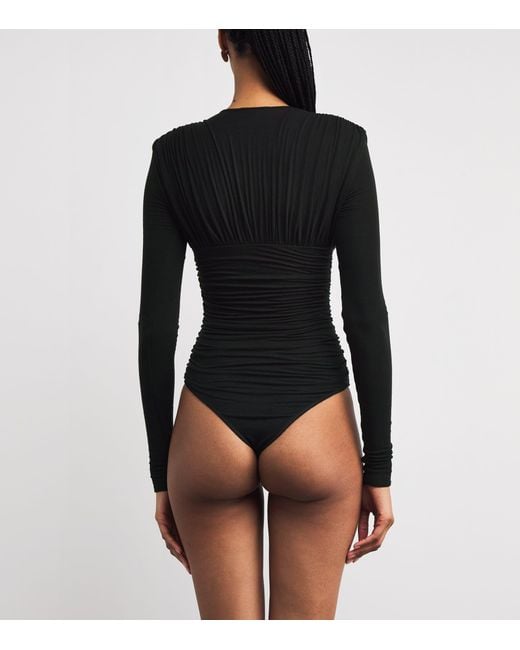 Agolde Black Abbi Bodysuit