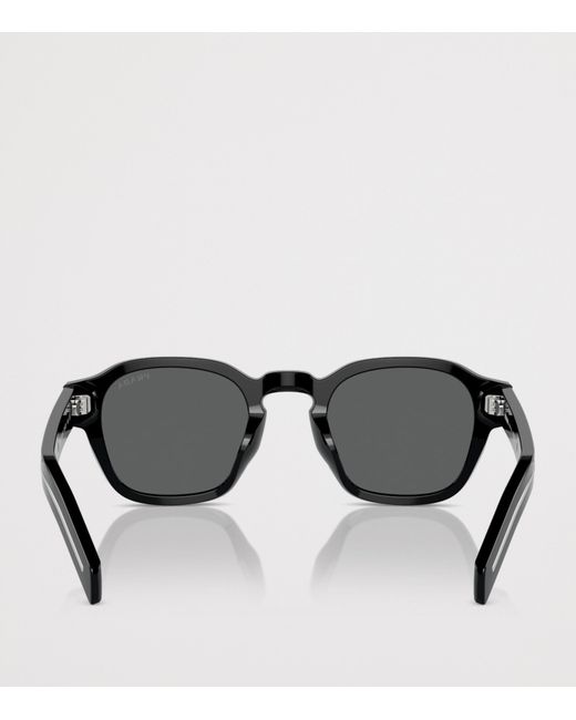 Prada Black Acetate Phantos Sunglasses for men