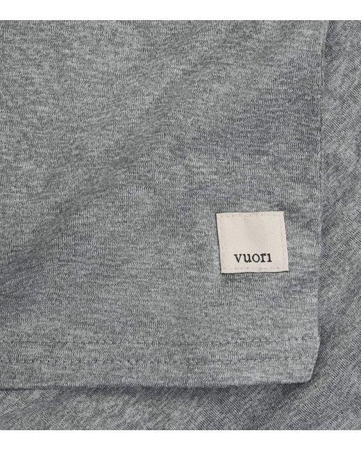 vuori Gray Long-Sleeve Energy T-Shirt