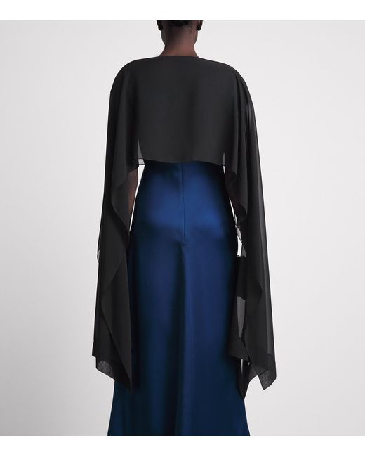 Talbot Runhof Black Organza Shawl