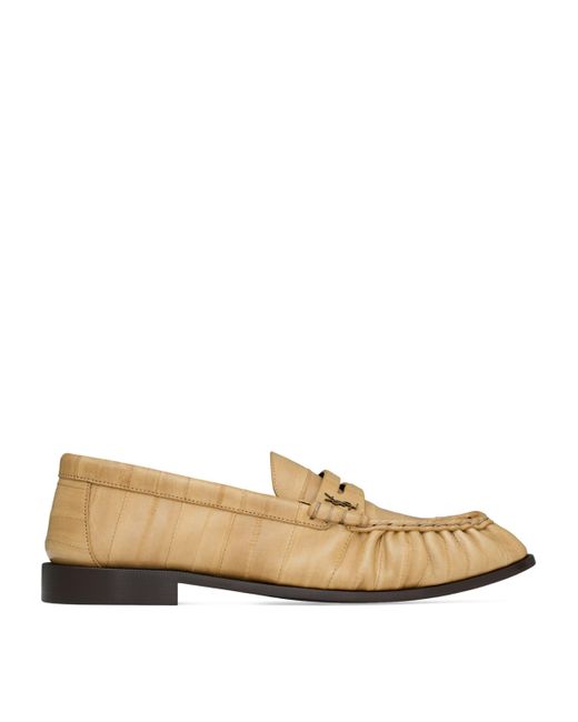 Saint Laurent Natural Leather Le Loafers for men