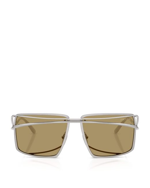 Prada Natural Metal Runway Sunglasses for men