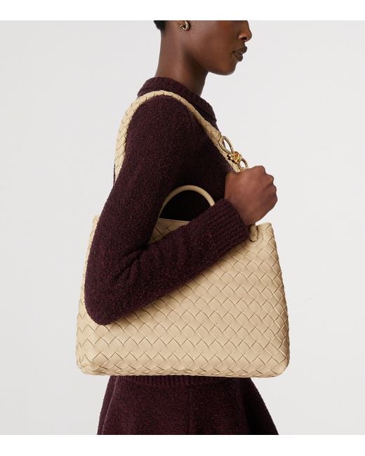 Bottega Veneta Metallic Medium Leather Andiamo Shoulder Bag