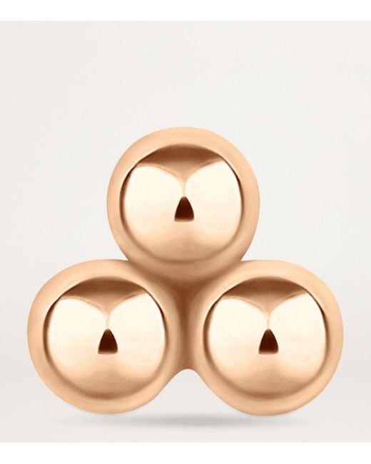 Maria Tash Natural Trinity Single Threaded Stud Earring