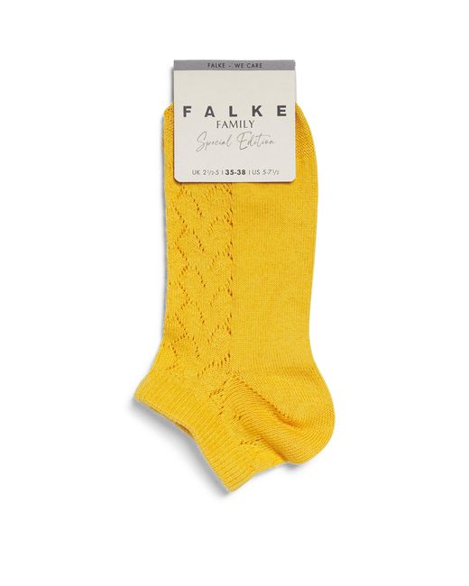 Falke Yellow Cotton-Blend Pointelle Family Socks