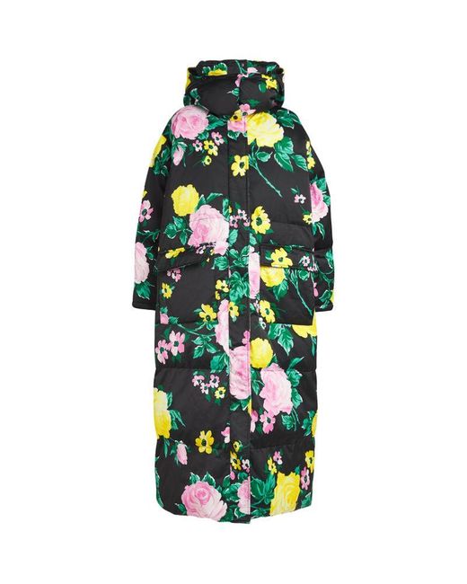 MAX&Co. Green Floral Puffer Jacket