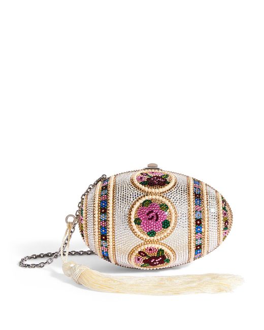 Judith Leiber Embellished 60th Anniversary Mosaic Egg Clutch Bag in Metallic Lyst
