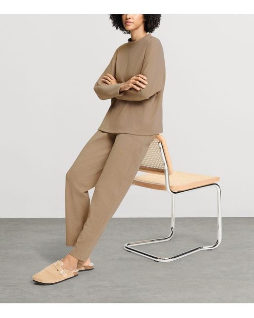 Hanro Brown High-Neck Sweatshirt