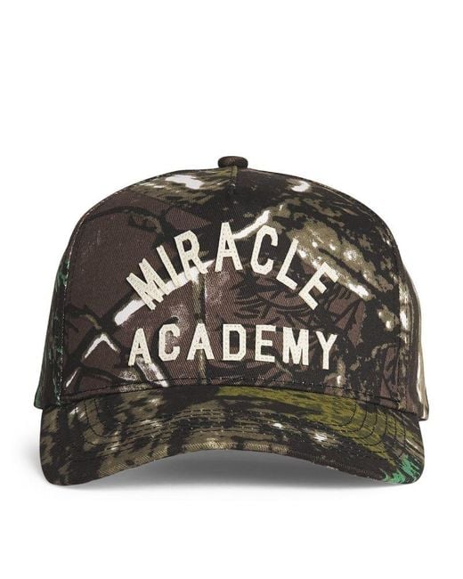 NAHMIAS Black Camouflage Miracle Academy Cap for men