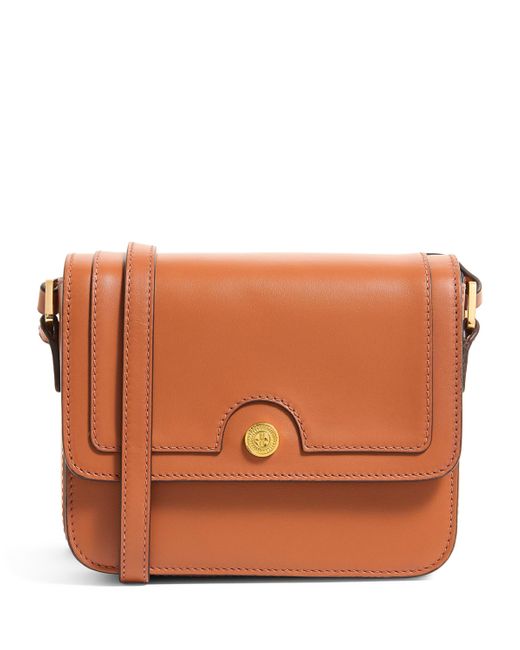 Harrods Brown Leather Camera Bag