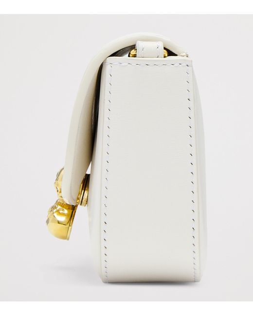 Alexander McQueen Natural Leather Skull Flower Shoulder Bag