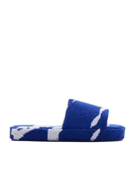 Burberry Blue Snug Slippers