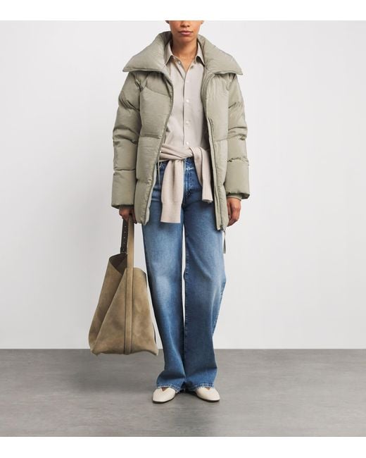 Varley Gray Down Valencia Puffer Jacket